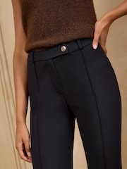 Love & Roses Black Petite Slim Leg Ponte Trousers - Image 2 of 4