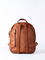 Lakeland Leather Brown Storrs Woven Backpack - Image 4 of 7