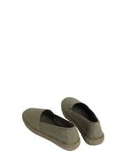 Calvin Klein Green Canvas Logo Espadrilles - Image 3 of 3