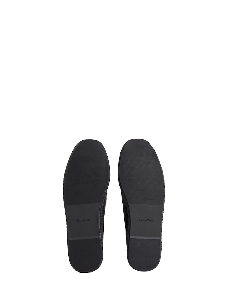 Μαύρο - Calvin Klein Canvas Logo Espadrilles - Εικόνα 4 από 4