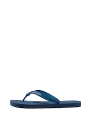 Calvin Klein Blue Logo Flip Flops - Image 2 of 6