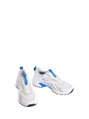 Calvin Klein White Trailblaze Mesh Mix Runner Trainers - Image 3 of 4
