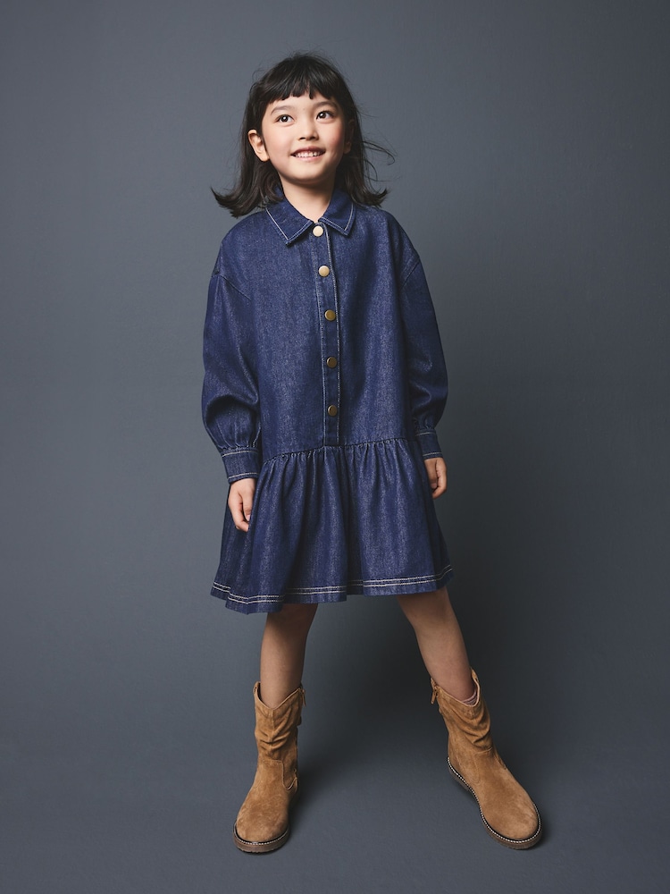 Denim Shirt Dress (3-16yrs) - Image 2 of 10