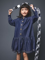 Denim Shirt Dress (3-16yrs) - Image 3 of 10