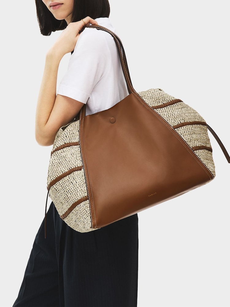 Radley Brown The Delphine Raffia Tote Bag - Image 1 of 8