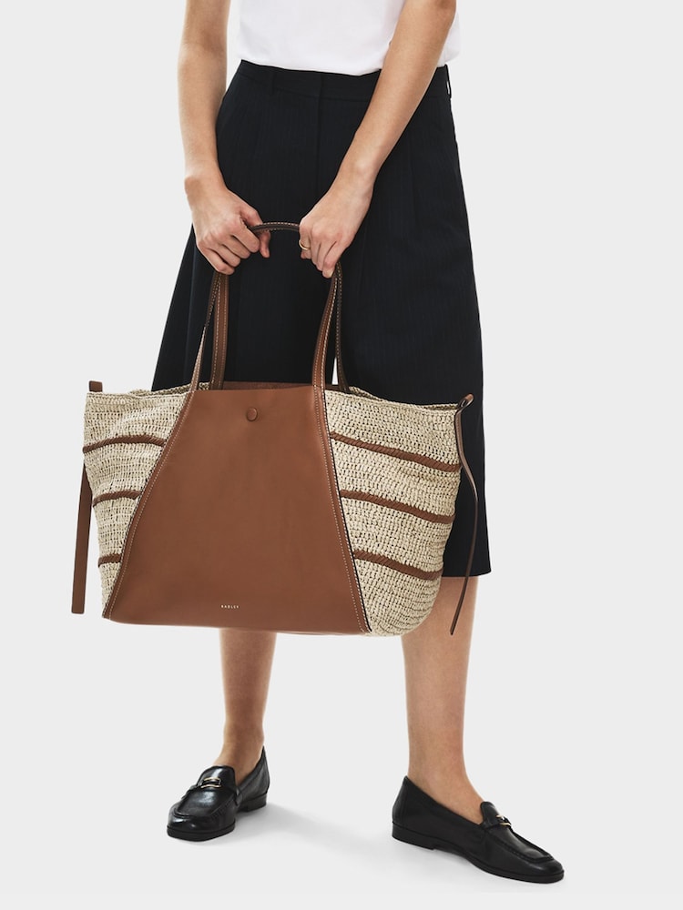 Radley Brown The Delphine Raffia Tote Bag - Image 2 of 8