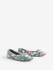 Laura Ashley Green Lichendale Ballet Slippers - Image 3 of 6