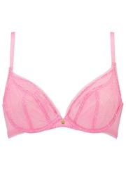 KBX Pink Non Pad Plunge Alice Lace Bra - Image 5 of 5