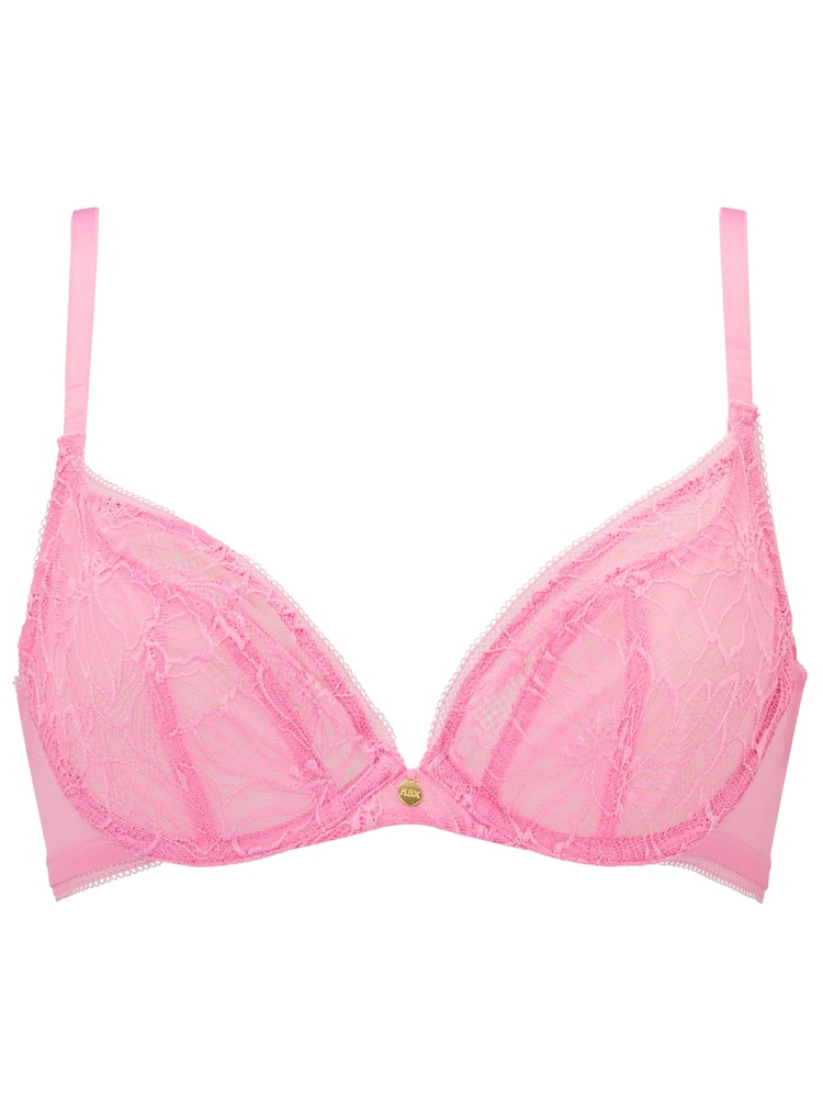KBX Pink Non Pad Plunge Alice Lace Bra - Image 5 of 5