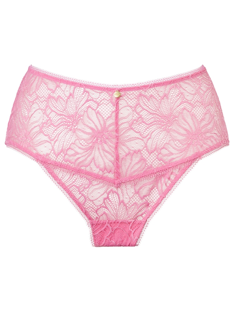 KBX Pink Alice Lace High Rise Brazilian Knickers - Image 5 of 5
