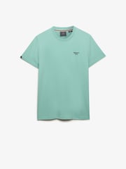 Superdry Green Essential Serif Logo Embroidered T-Shirt - Image 6 of 7