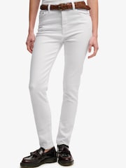 Superdry White High Rise Skinny Jeans - Image 1 of 9