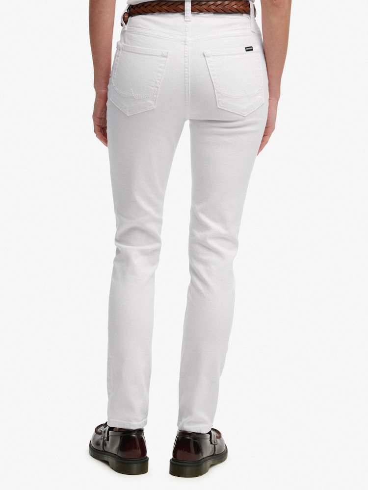 Superdry White High Rise Skinny Jeans - Image 2 of 9