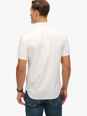 Superdry City 棉亚麻短袖衬衫 - 7的图像3｝