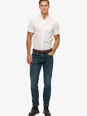 Superdry City 棉亚麻短袖衬衫 - 7的图像4｝