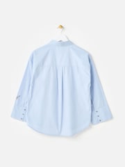 Oliver Bonas Hellblaues Besticktes Hemd mit Weiten Ärmeln - Bild 4 von 8