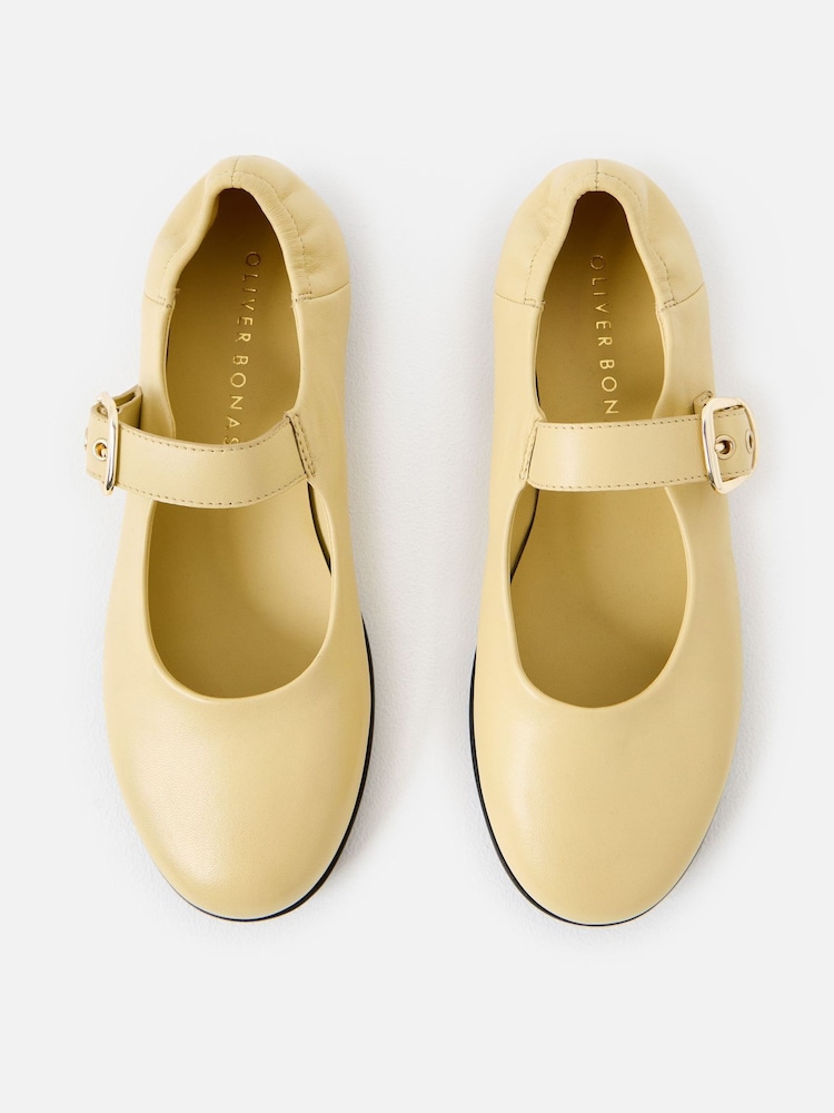 Oliver Bonas Leather Ballet Shoes - صورة 7 من 7