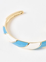 Oliver Bonas Blue Davina Striped Bangle - Image 3 of 4