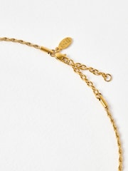 Oliver Bonas Gold Tone Cora Stainless Steel Waterproof Twist Chain Necklace - Image 3 of 4