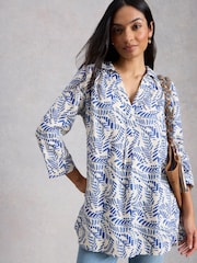 White Stuff White Bianca Linen Tunic - Image 4 of 6