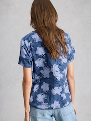 White Stuff Blue Clara Short Sleeve T-Shirt - Image 2 of 6