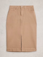 White Stuff Natural Tia Denim Midi Skirt - Image 1 of 6