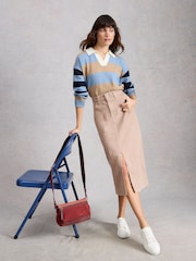 White Stuff Natural Tia Denim Midi Skirt - Image 3 of 6