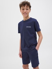 JACK & JONES Junior Loungewear T-Shirt And Shorts Set - תמונה 3 מתוך 6