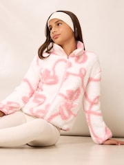 Creme/Pink - Lipsy Soft Touch Borg Fleece (5-16yrs) - Bild 4 von 6