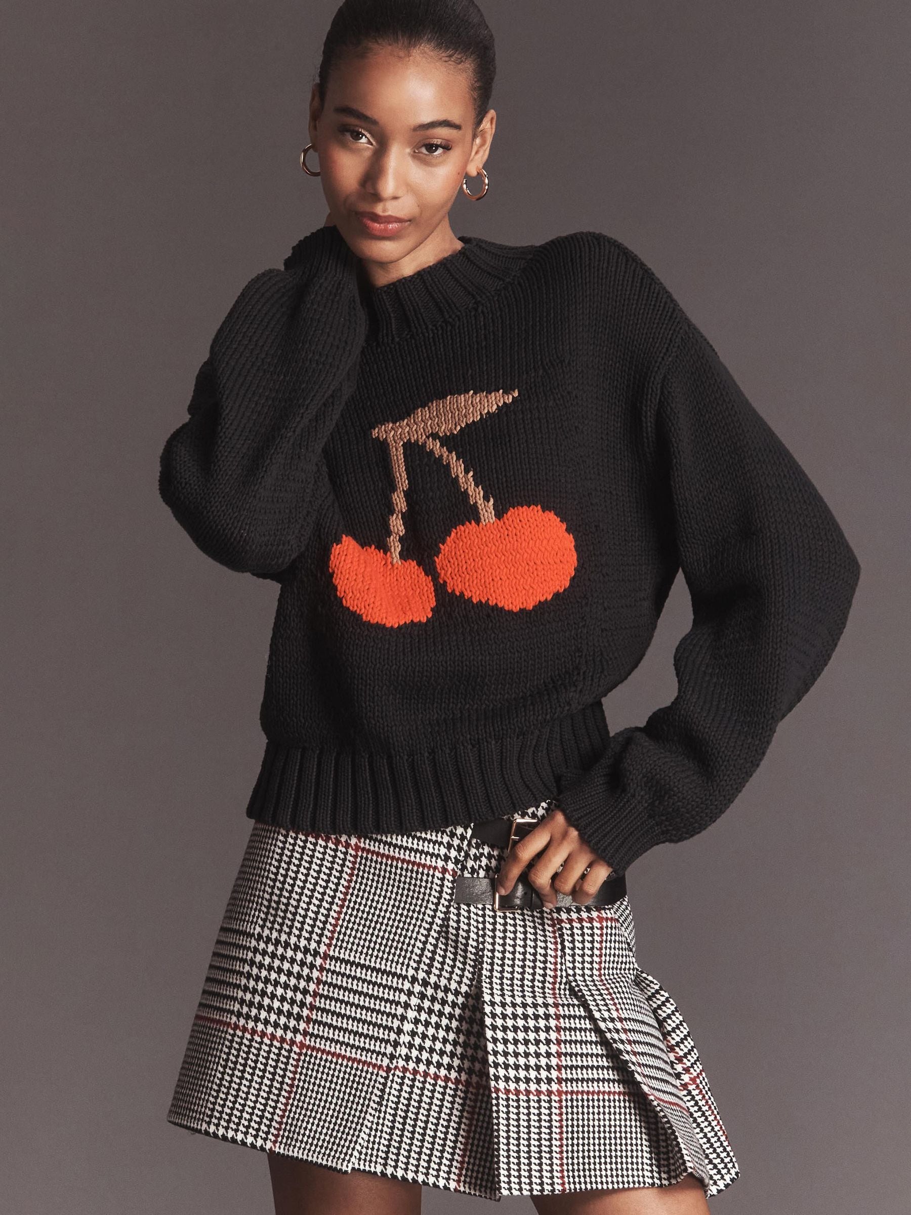 yori 2025AW 新品ポッピングシャワーニット Buy Anthropologie Blue Maeve The Pippa Mock-Neck Icon Edition