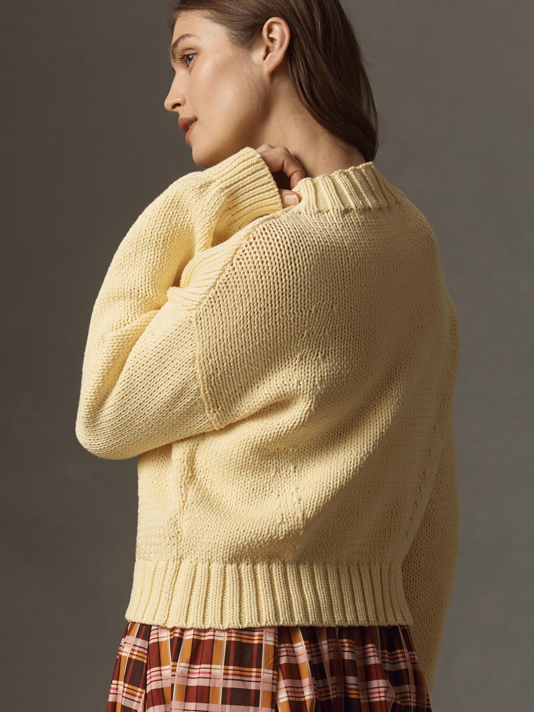 Buy Anthropologie Yellow Maeve The Pippa Mock-Neck Icon Edition