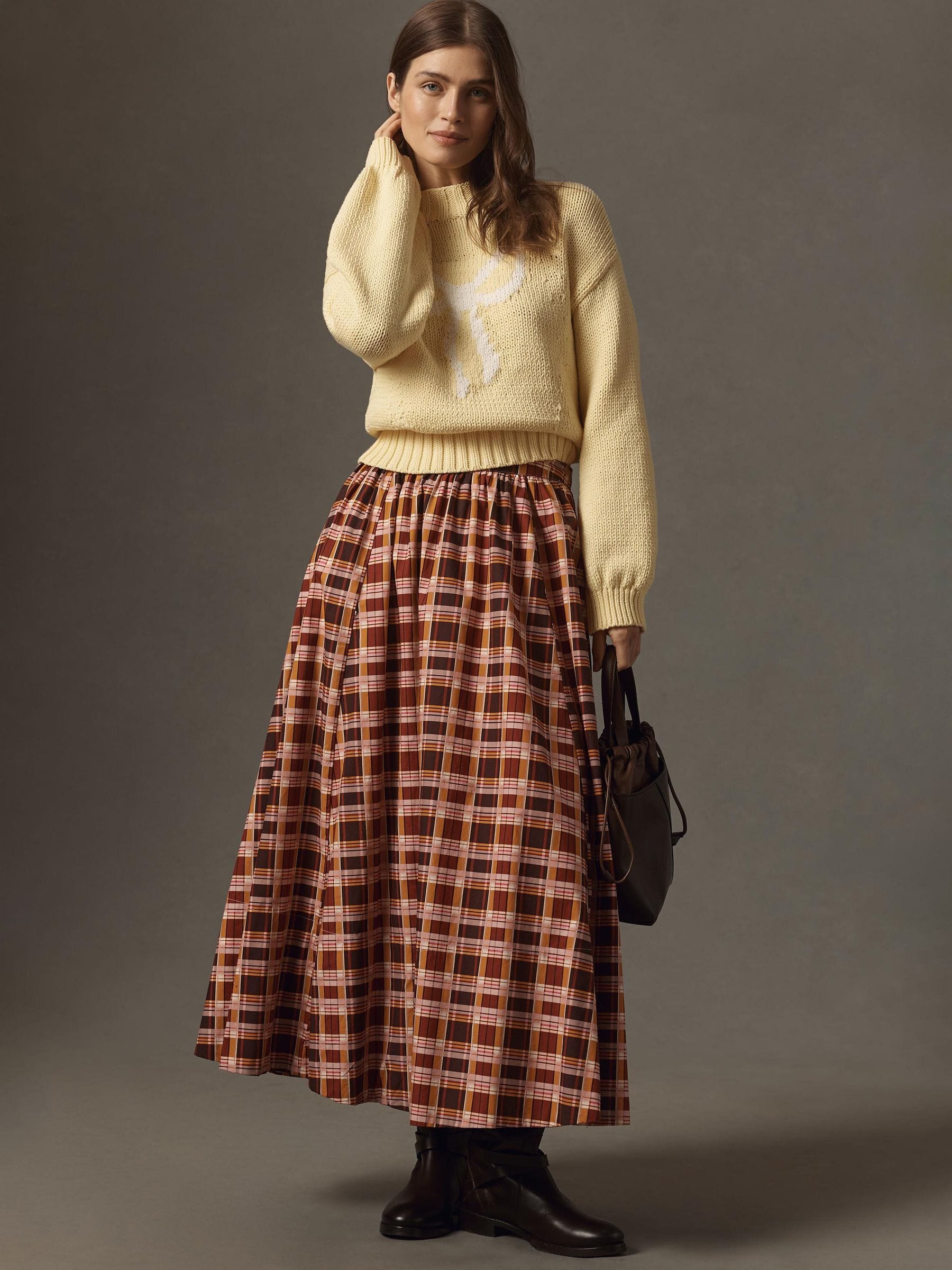 Buy Anthropologie Yellow Maeve The Pippa Mock-Neck Icon Edition