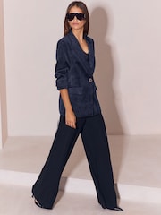 Lipsy Navy Cord Blazer - Image 3 of 6