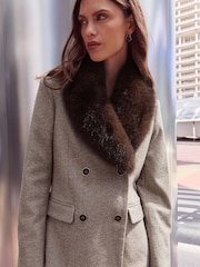 Lipsy Fur Collar Blazer - Image 4 de 6
