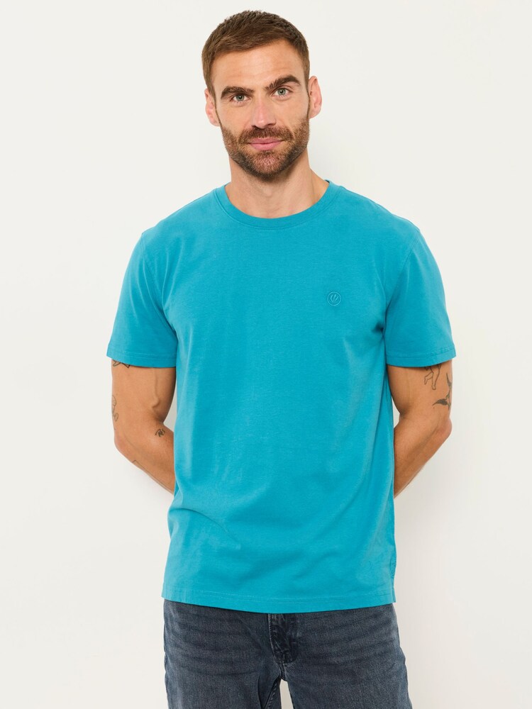 FatFace Turquoise Blue Lulworth T-Shirt - Image 1 of 6