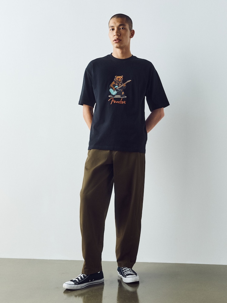 নীল - Fender Bear Regular Fit T-Shirt - 7এর মধ্যে 2 ছবি