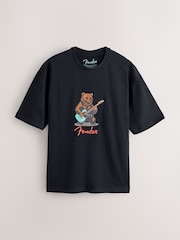 নীল - Fender Bear Regular Fit T-Shirt - 7এর মধ্যে 5 ছবি