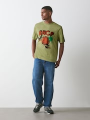 Green Red Hot Chilli Peppers - Relaxed Fit - T-krekls ar grafikas apdruku - Attēls 2 no 4