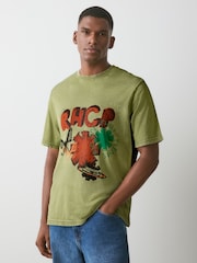 Green Red Hot Chilli Peppers - Relaxed Fit - T-krekls ar grafikas apdruku - Attēls 4 no 4