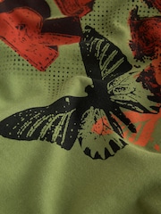 Green Red Hot Chilli Peppers Relaxed Fit Band Graphic Print T-Shirt - Image 7 of 9