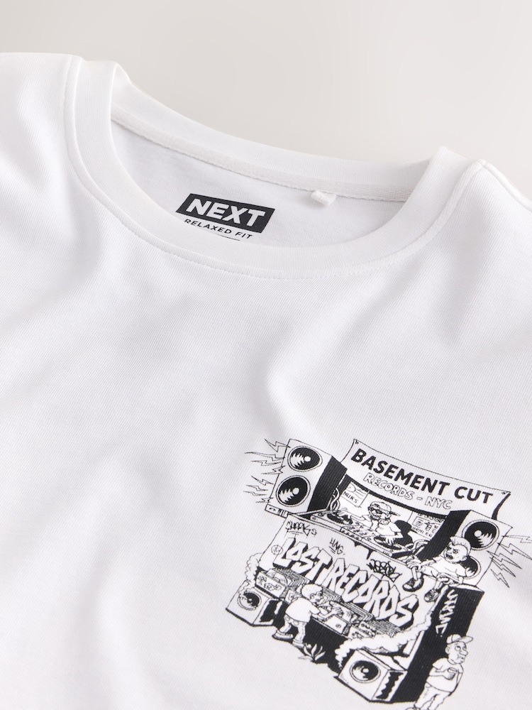 White Records Long Sleeve Graphic T-Shirt - Image 10 of 10