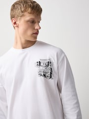 White Records Long Sleeve Graphic T-Shirt - Image 4 of 10