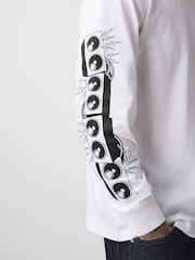 White Records Long Sleeve Graphic T-Shirt - Image 6 of 10