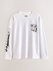 White Records Long Sleeve Graphic T-Shirt - Image 7 of 10