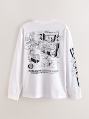 White Records Long Sleeve Graphic T-Shirt - Image 8 of 10