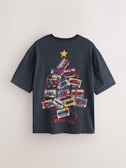 Grey Christmas Graphic T-Shirt - Image 6 of 8