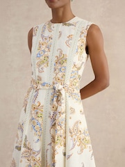 Hobbs Cream Petite Uma Dress - Image 3 of 4
