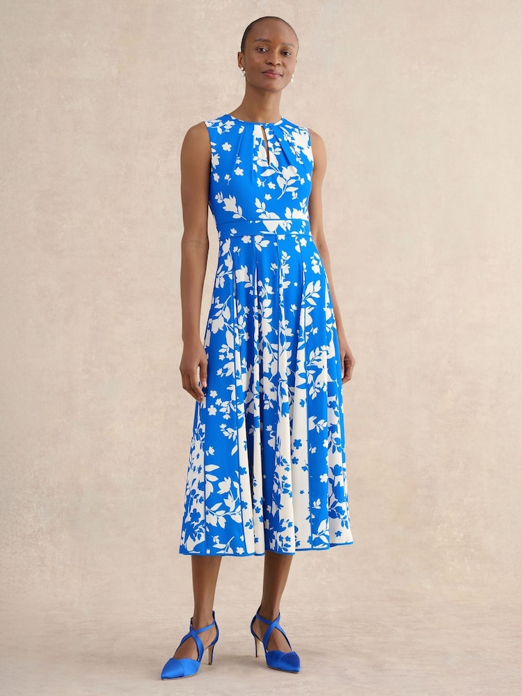 Hobbs Blue Petite Angelica Dress - Image 1 of 4