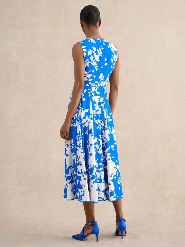 Hobbs Blue Petite Angelica Dress - Image 2 of 4