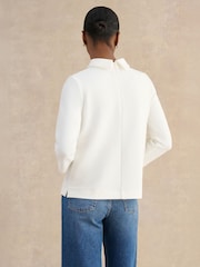 Hobbs White Tali Textured Top - Image 2 of 5